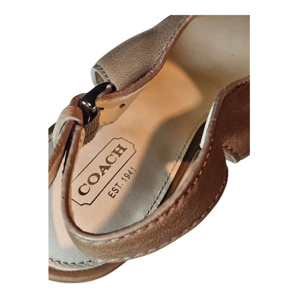 Women's Coach Sandals, Size 10B Taupe - Picture 15 of 15